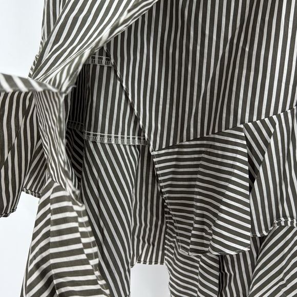 Worthington ruffle cotton blend skirt faux wrap flirty flouncy - Picture 9 of 16